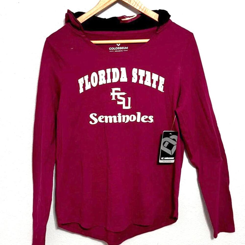 FSU Seminoles Hoodie Women's Medium NWT Florida State *SEE NOTES Colosseum Logo - Picture 1 of 8